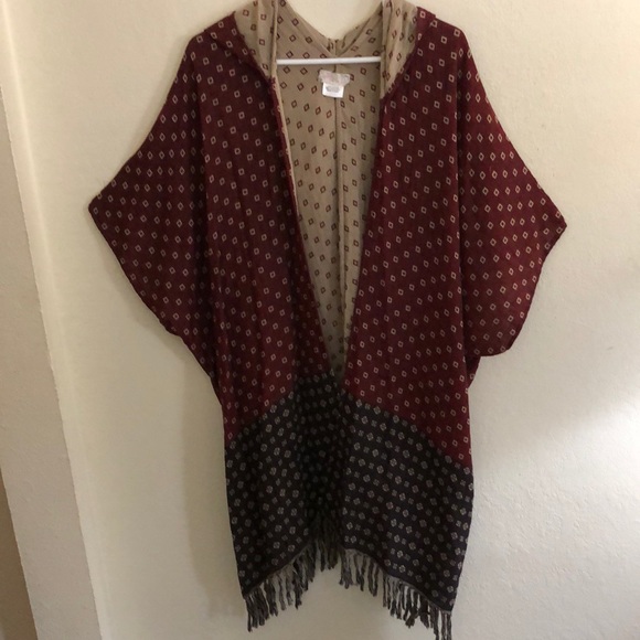 Free People Tops - Free People hooded cape, one size